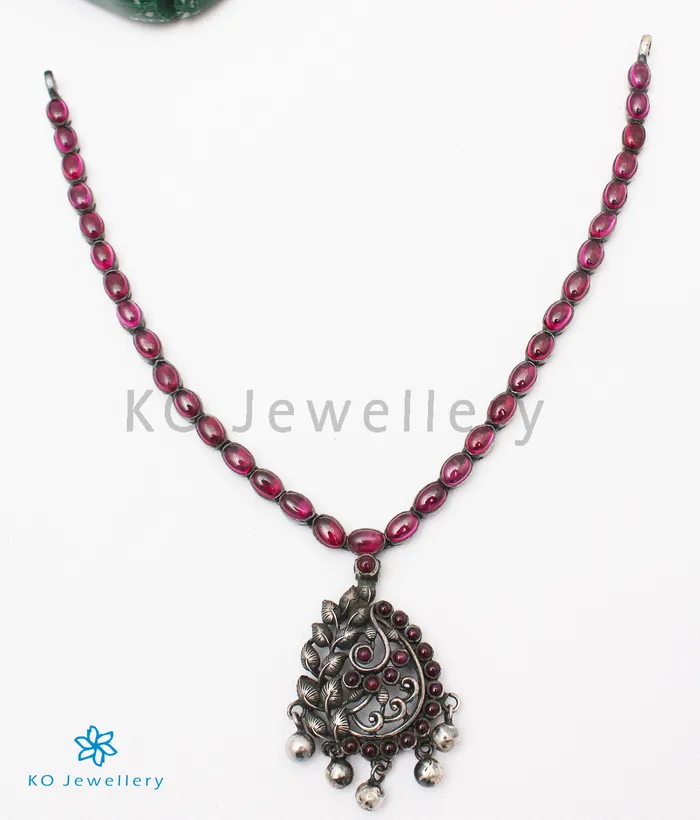 The Ojal Silver Kemp Necklace Oxidised Silversmith Necklaces
