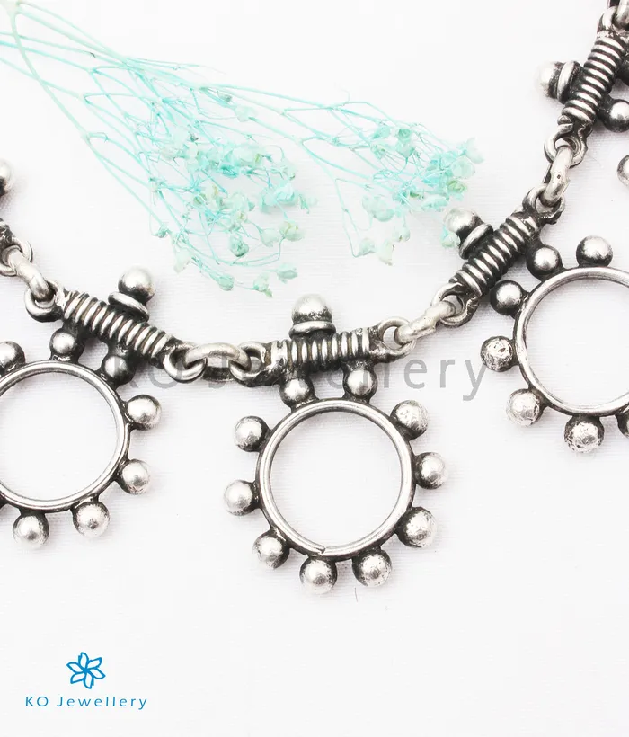 The Parth Silver Tribal Necklace Kolhapur Necklaces