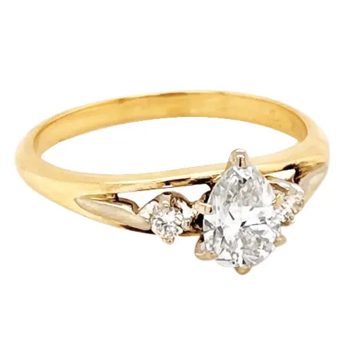 ThreeStone Real Natural Earth Mined Diamond Ring 150 Carats Prong Setting Yellow Gold 14K GB Rings ThreeStone Real Natural Earth Mined Diamond Ring 150 Carats Prong Setting Yellow Gold 14K GB Rings