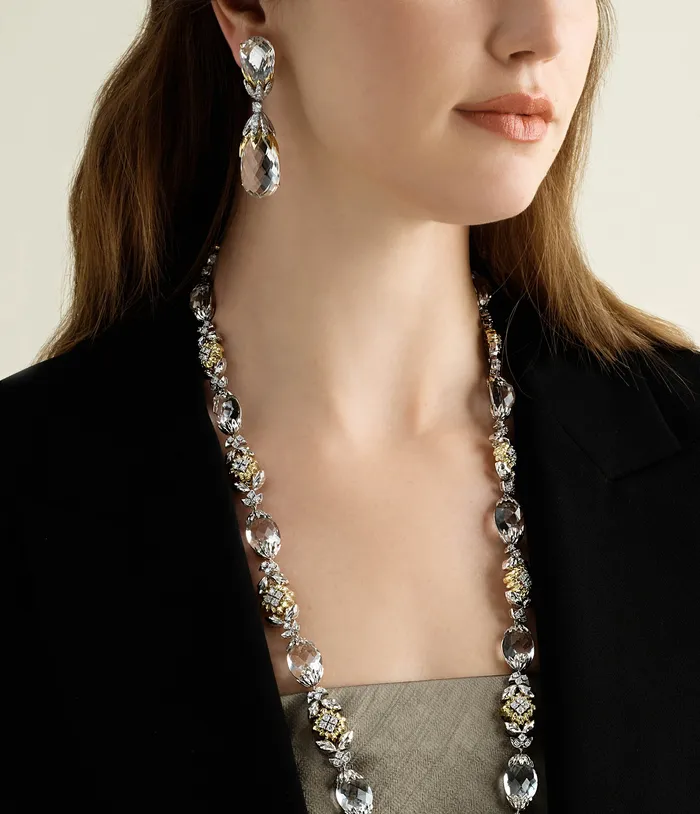 Two Tone Alpine Earrings David Webb Earrings