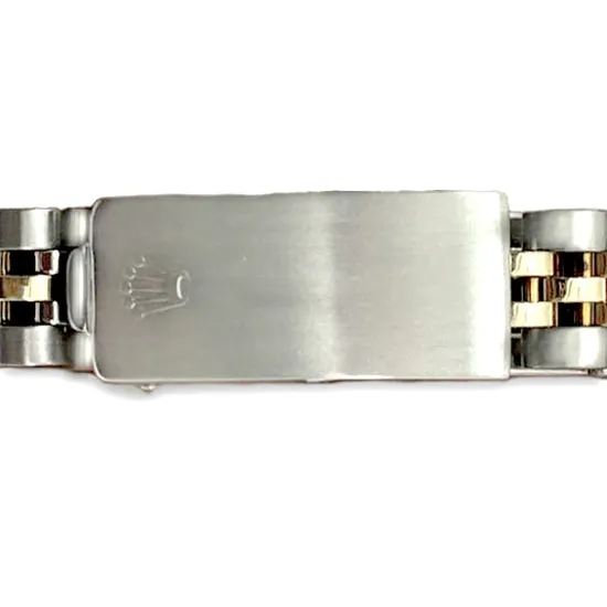 Watches GB Blue Diamond Dial Bezel Rolex Ladies Watch Date Just Ss Gold