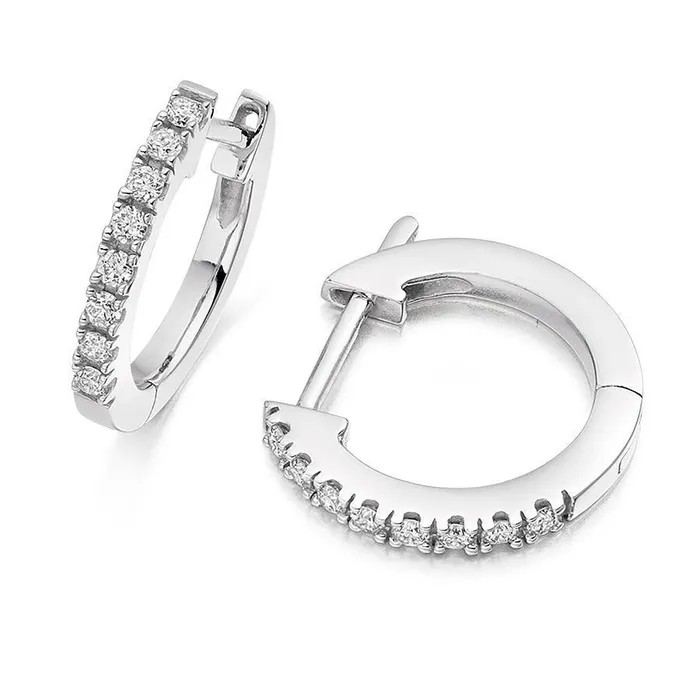 Women Hoop Earrings Round Cut 190 Carats Genuine Natural Earth Mined Diamonds Gold 14K White GB Earrings Women Hoop Earrings Round Cut 190 Carats Genuine Natural Earth Mined Diamonds Gold 14K White GB Earrings